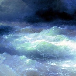 Between the waves